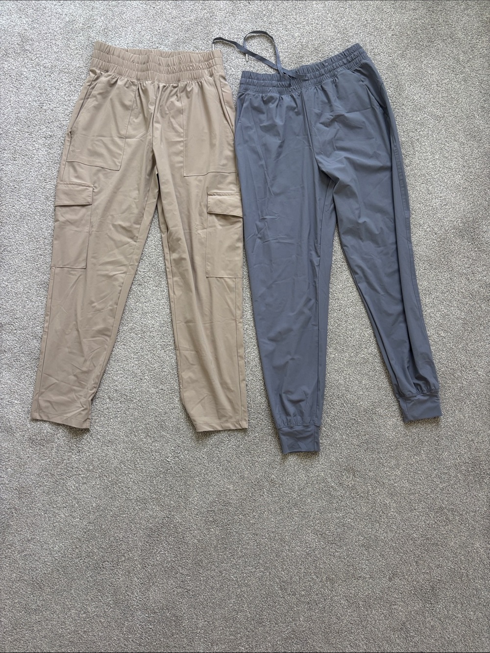 Old Navy Women's Track Joggers - Beige & Gray